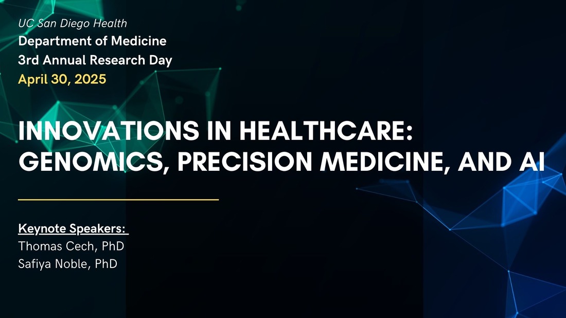 UC San Diego Health Department of Medicine: 3rd Annual Research Day Banner